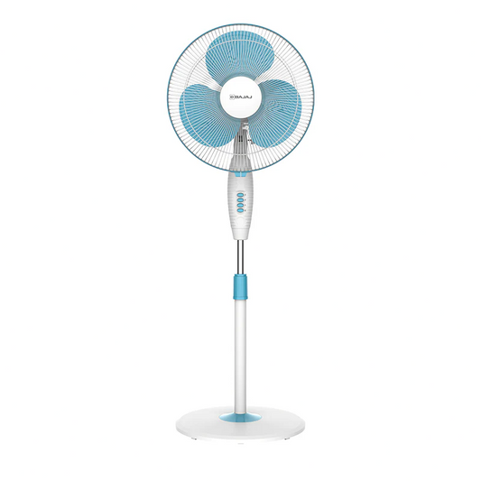 (Buy 1 Get 1) Bajaj Turbo 400 mm Pedestal Fan (Model: Turbo, Fiji Blue) Valid till 10 june