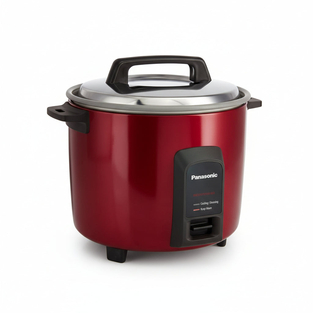 Panasonic SR-WA22H(BBW)PMB Electric Rice Cooker – 2.2L, Rich Red