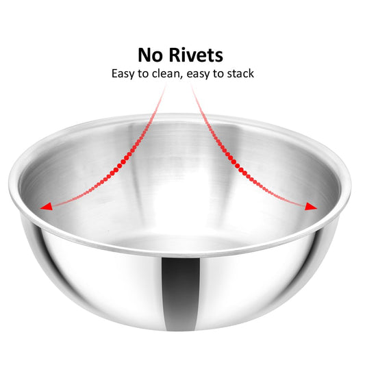 Hawkins Metro 1.5L Triply Stainless Steel Kadhai (Tasla)