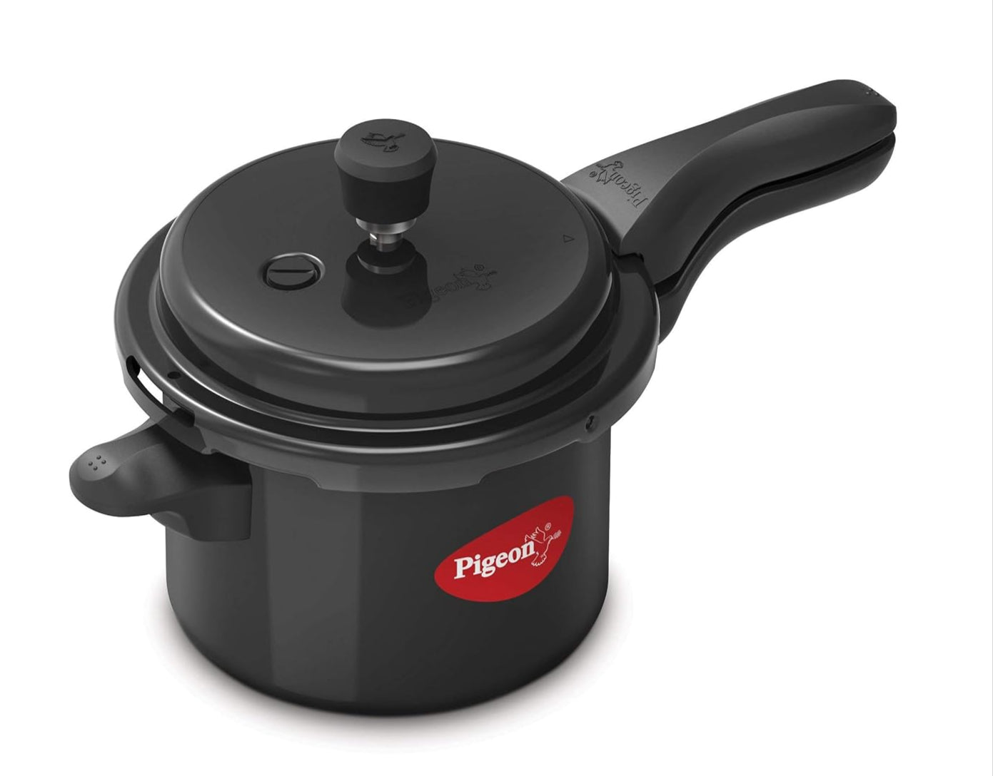 Pigeon Titanium 3L Hard Anodized Pressure Cooker – Inner Lid, Induction  Gas Compatible
