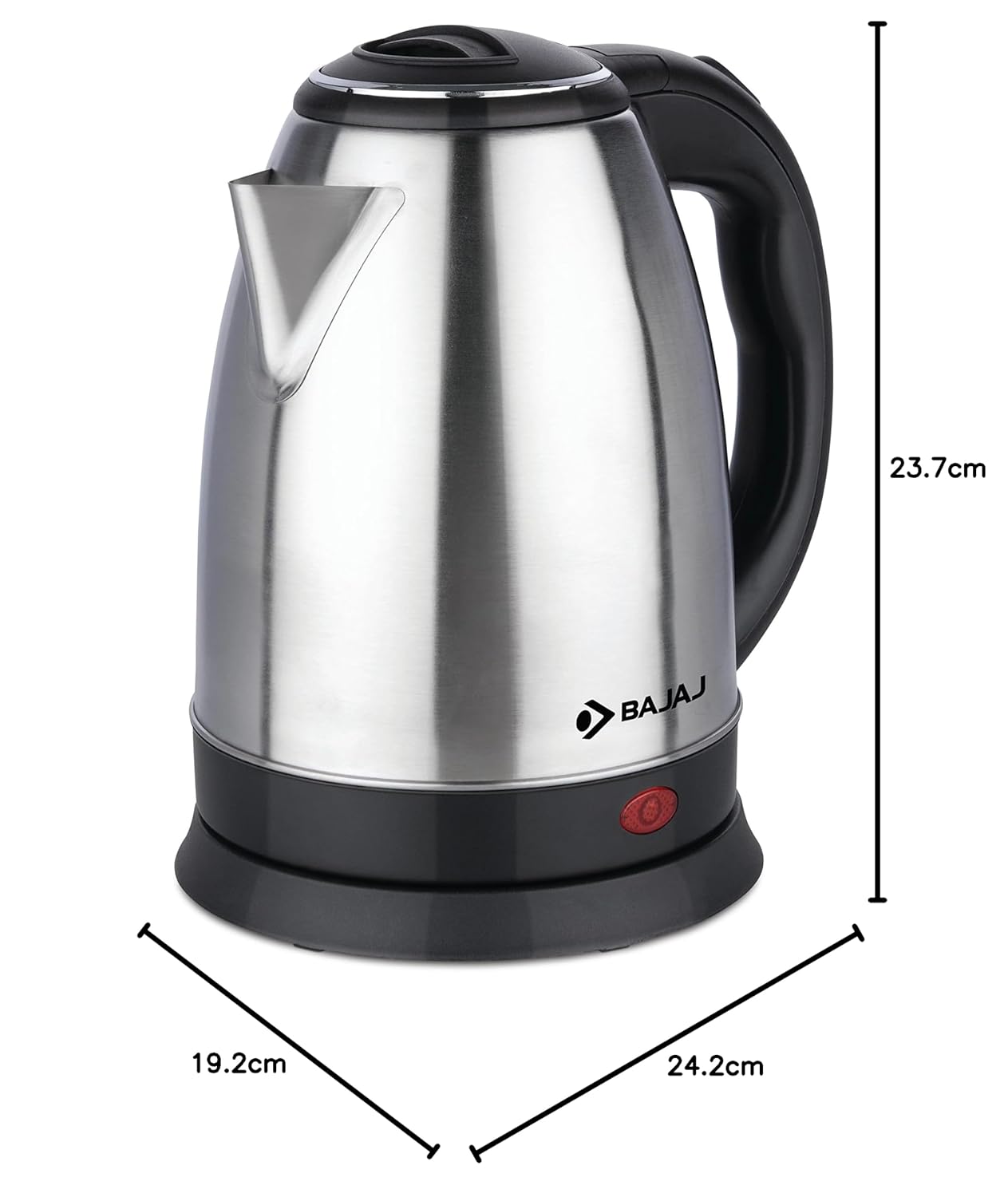 Bajaj KTX 1.8L DLX Electric Kettle – Stainless Steel, 1350W (Model 670107)
