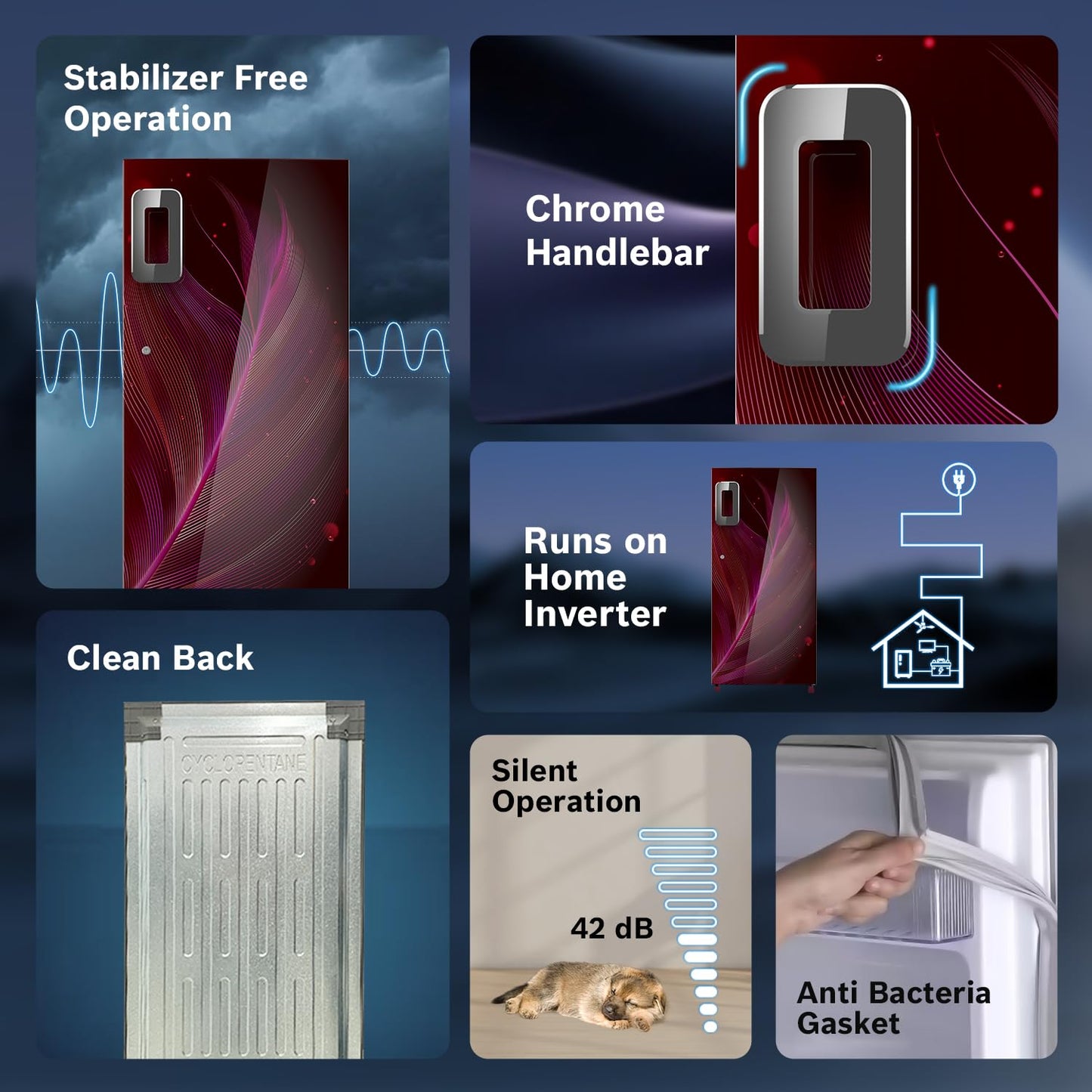 Bosch 187 L 3 Star Capacity Single Door, Direct Cool Refrigerator with Multi box and cool bottle zone (CST18W33NI, Wine Feather)