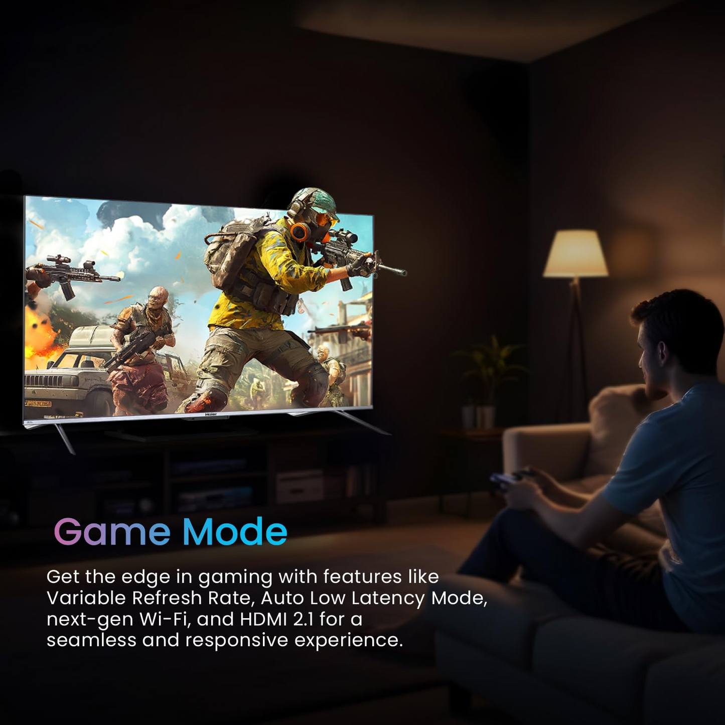 Haier 43 Inch 4K Ultra HD Smart Google TV 43P7GT-P with Dolby Vision & Dolby Atmos