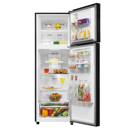 Haier HRF-2902EWG-P 240L 2 Star Frost Free Double Door Refrigerator - Cool Pad Wave Glass