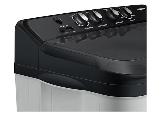 Efficient & Stylish – Samsung 7.5 Kg Semi-Automatic Washing Machine, Light Gray