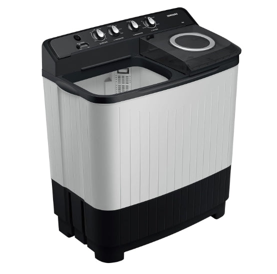 Samsung 8 kg, 5 star, Semi-Automatic Top Load Washing Machine (WT80C4200GG/TL, Air Turbo Drying, Light Gray, 5 Year Warranty on Wash Motor)