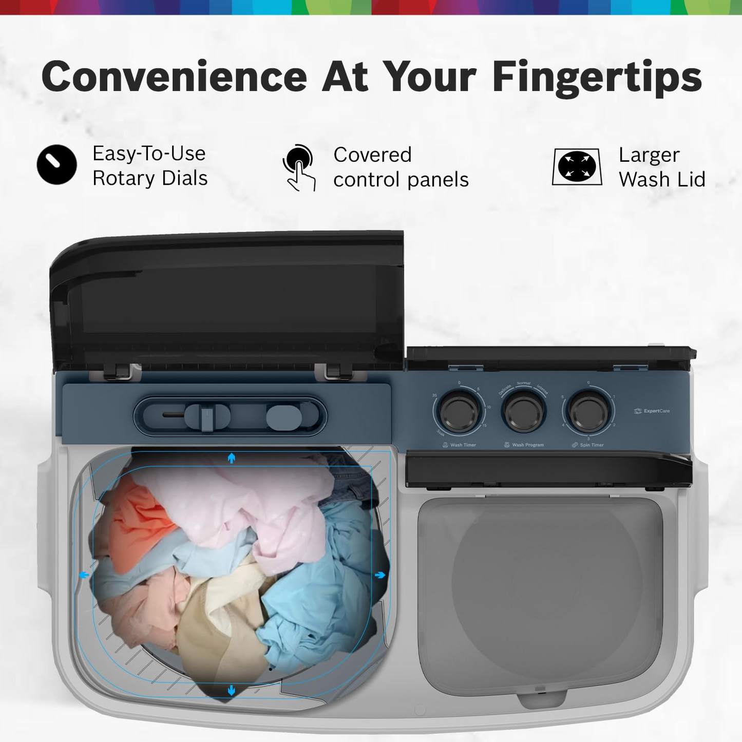 Bosch 8 kg 5 Star Semi-Automatic Top Loading Washing Machine (2025 Model, WJP802P0IN, 3 Wash Programs, Anti-Rust Body, 1300 RPM Spin Speed, White, 2 Years Comprehensive Warranty)