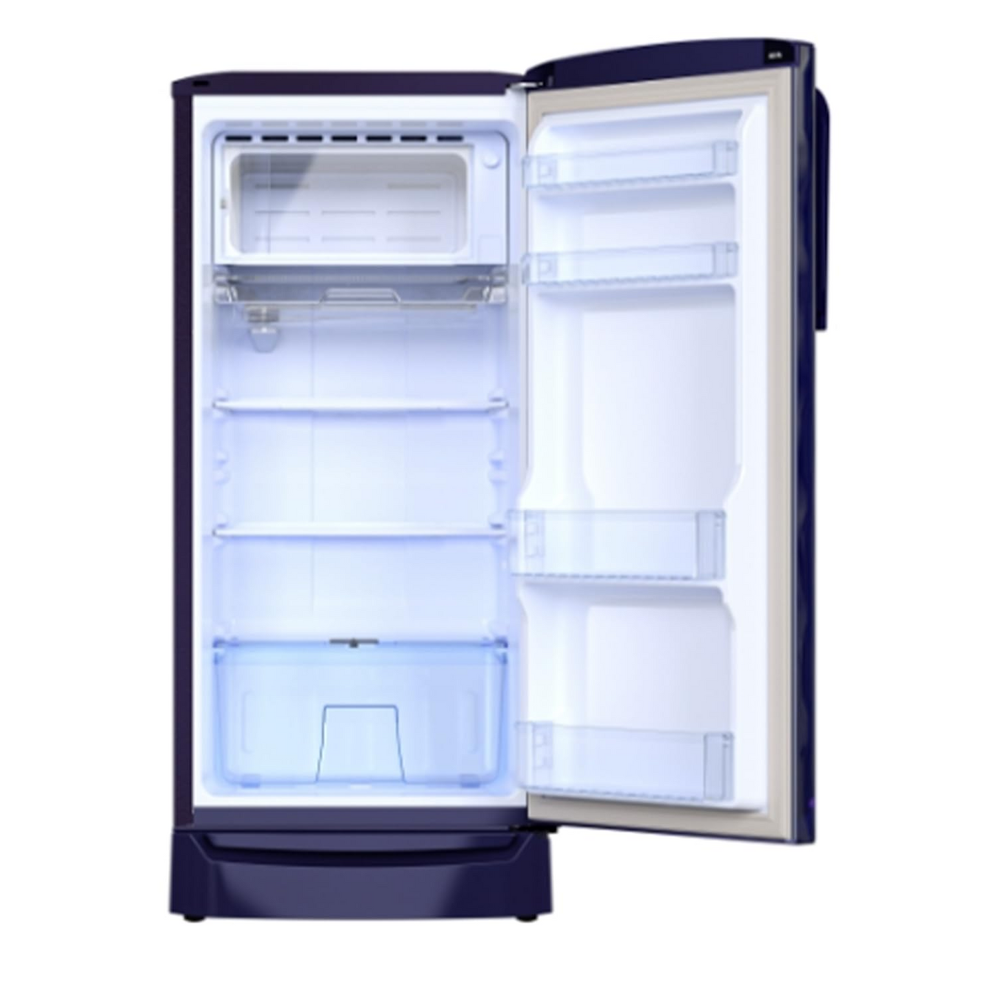 Godrej 180 L 2 Star Direct Cool Turbo Cooling Technology With Upto 24 Days farm Freshness Single Door Refrigerator With Base Drawer (RD EMARVEL 207B TDF FS ST, Fossil Steel)