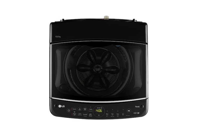 LG 10 Kg 5 Star AI Direct Drive™ Top Load Washing Machine In-built Heater | Platinum Black | Fully Automatic | Model: THD10SWP