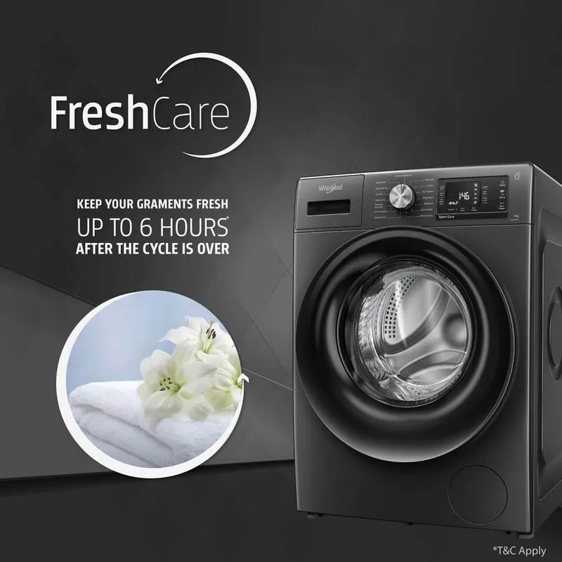 Whirlpool Xpert Care 9kg 5 Star Front Load Washing Machine with Ozone Air Refresh Technology