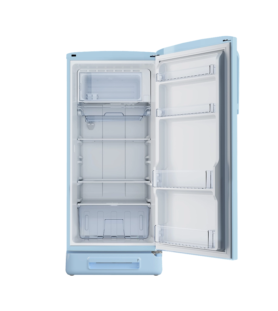 Godrej Edge Impress 194 L 5 Star Direct Cool Single Door Refrigerator Icy Blue | Inverter Compressor | UI on Handle | Energy Efficient