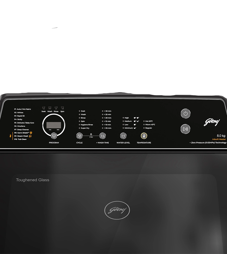 Godrej 8 Kg 5 Star Fully Automatic Top Load Washing Machine – WTEONVLVT 80 5.0 FDTN