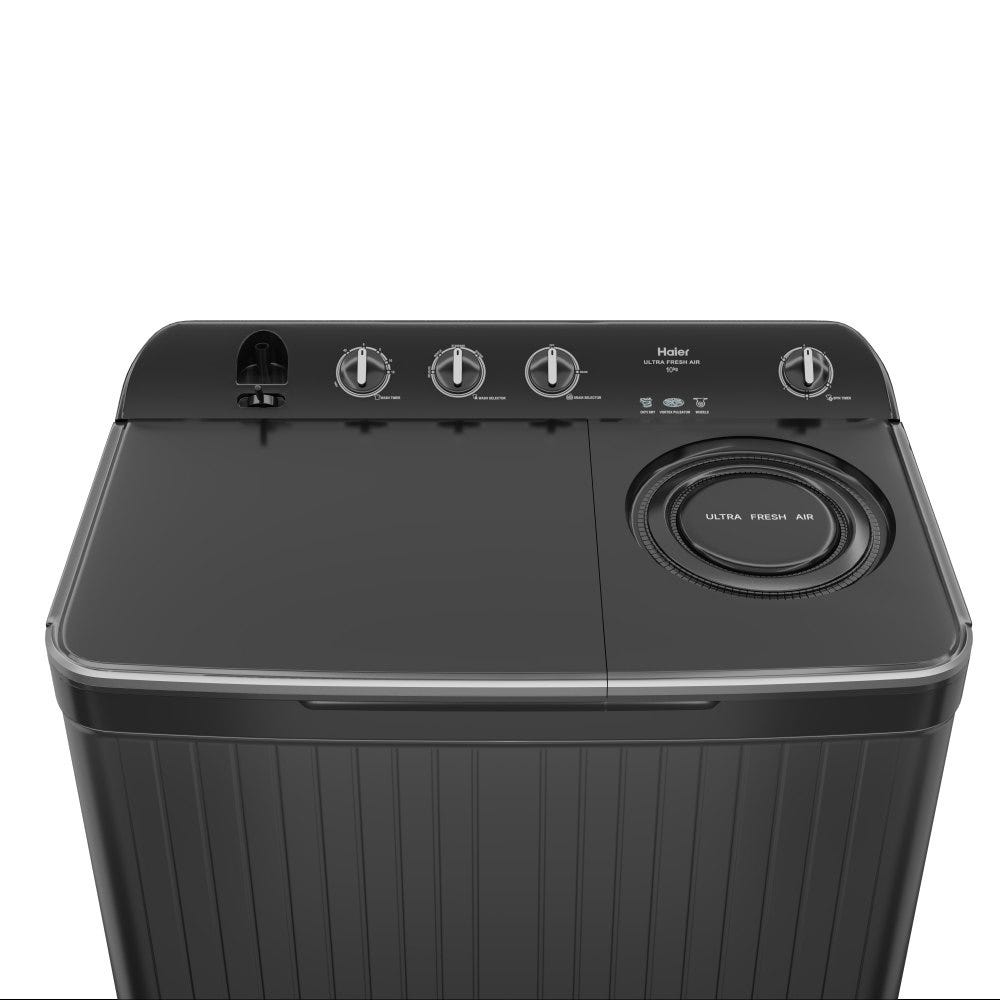 Haier 10kg Semi-Automatic Washing Machine HTW100-196BK