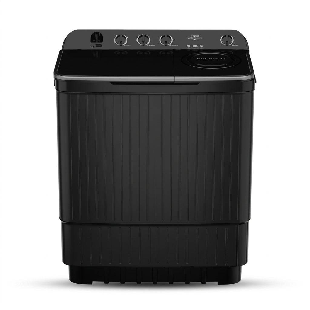 Haier 14kg Semi-Automatic Top Load Washing Machine HTW140-196BK