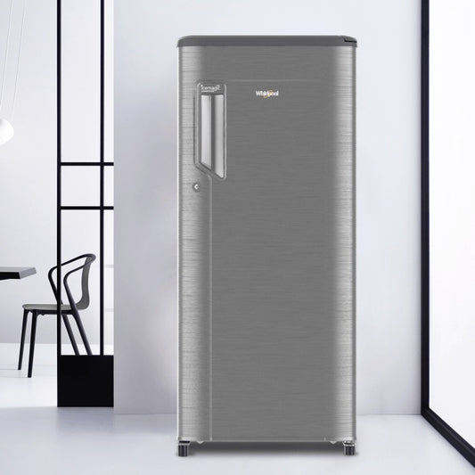 Whirlpool 184L 3-Star Single Door Refrigerator (Lumina Steel-Z, Model: 72511)