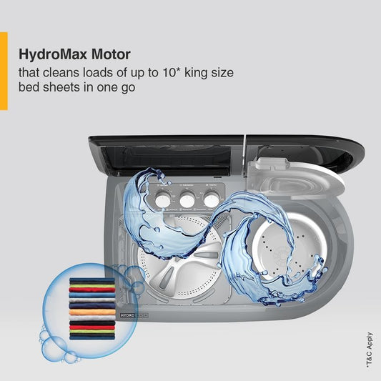 Whirlpool Hydrowash Elite SA30312 – 9kg 5-Star Semi-Automatic Top Load Washing Machine with 3D Wave Technology