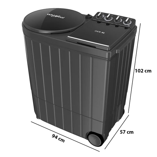 Whirlpool 11 kg Semi-Automatic Top Load Washing Machine – ACE XL 11 DMIX, Graphite Grey (30344)