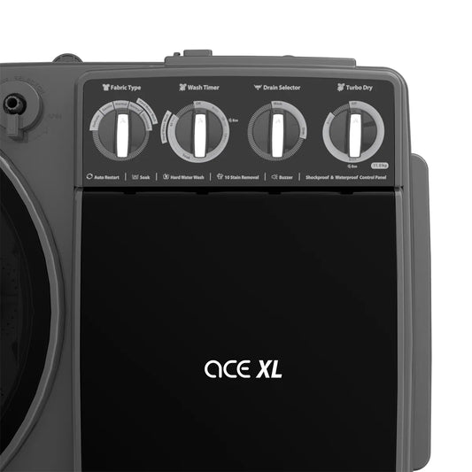 Whirlpool 11 kg Semi-Automatic Top Load Washing Machine – ACE XL 11 DMIX, Graphite Grey (30344)