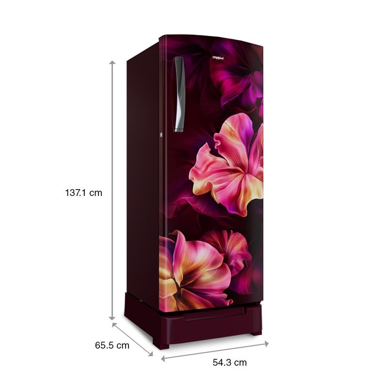 Whirlpool Icemagic Pro 192L 5-Star Single Door Refrigerator (Wine Silk, Model: 73162)