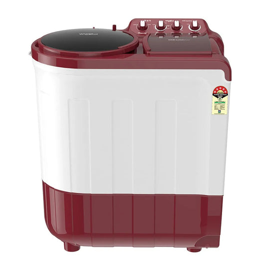 Whirlpool 8 kg Semi Automatic Washing Machine – ACE 8.0 SuperSoak (Coral Red) | 5-Year Warranty