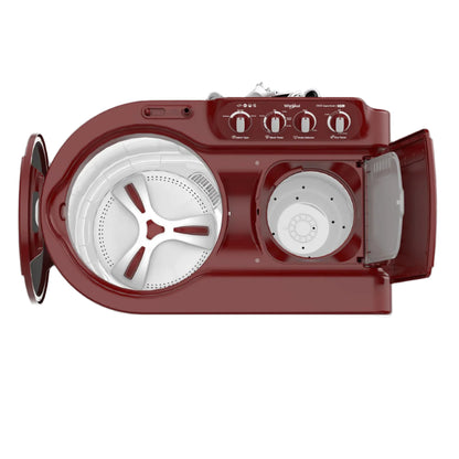 Whirlpool 8 kg Semi Automatic Washing Machine – ACE 8.0 SuperSoak (Coral Red) | 5-Year Warranty |30275