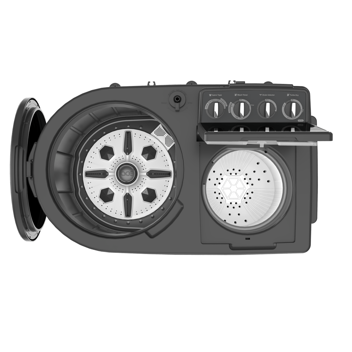 Whirlpool 10 kg Semi Automatic Washing Machine – ACE XL 10 (Dmix Grey Dazzle) | 10-Year Motor Warranty