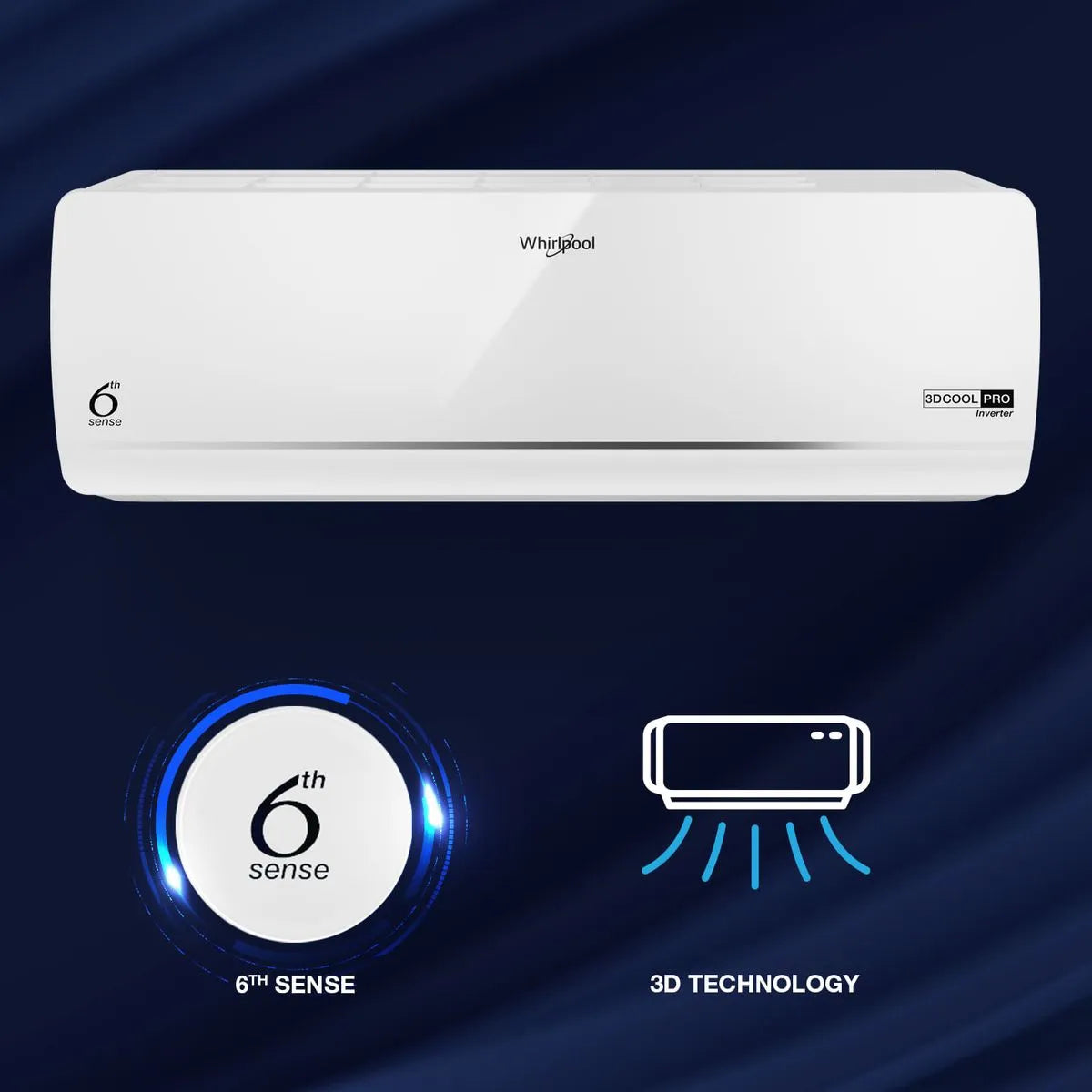 Whirlpool 1.5 Ton 3-Star Inverter Split AC – 3D COOL PRO 15T (S5M2PBI)