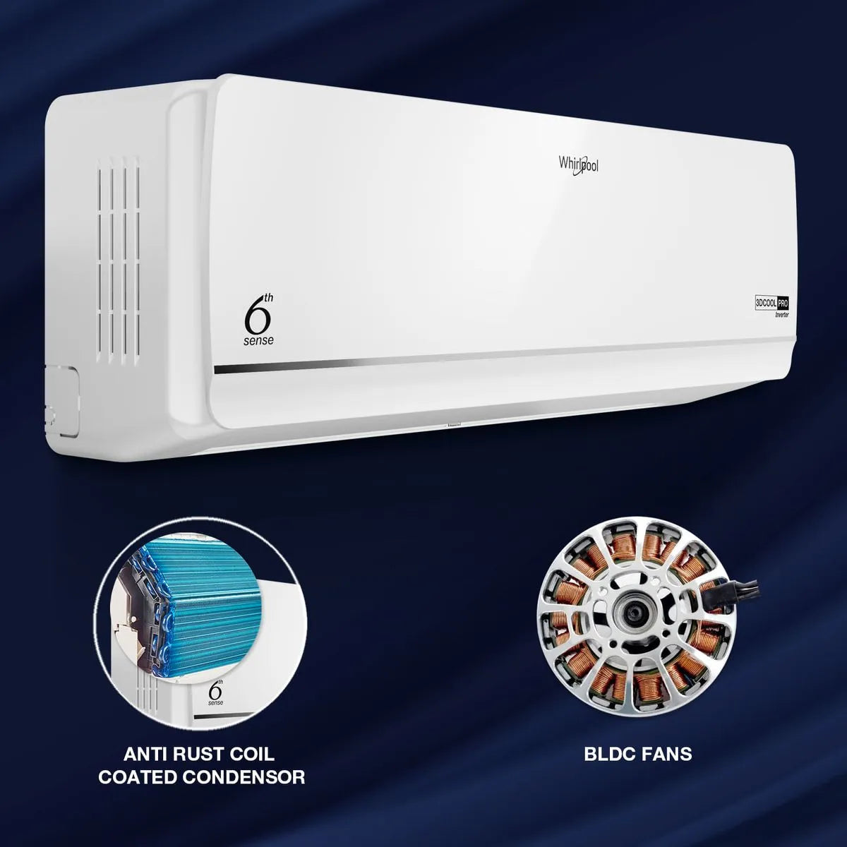 Whirlpool 1.5 Ton 3-Star Inverter Split AC – 3D COOL PRO 15T (S5M2PBI)