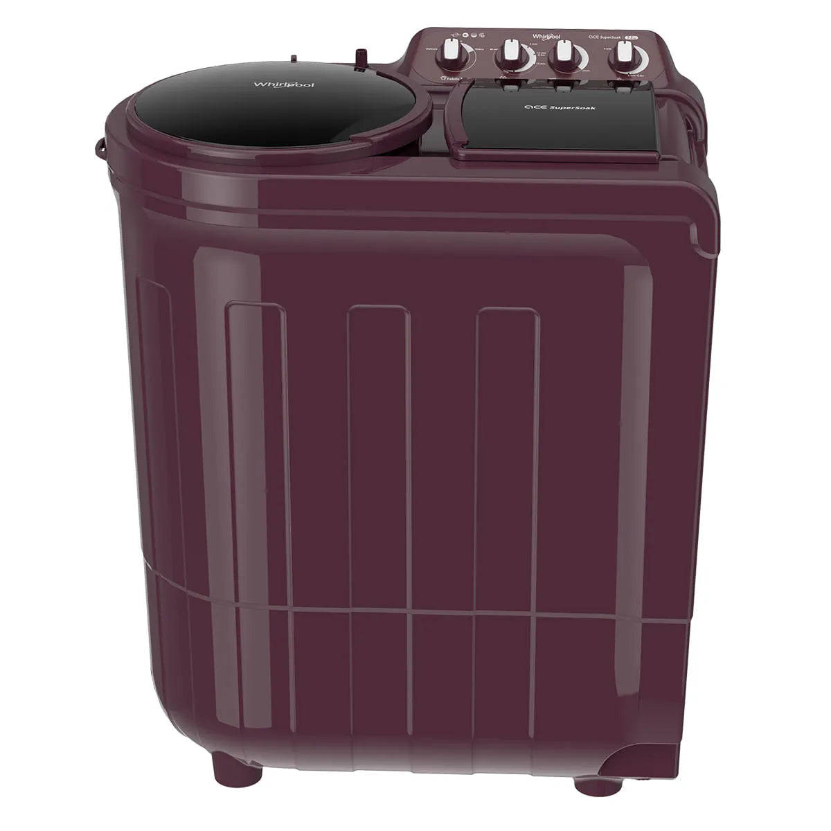 Whirlpool 7.5 kg Semi‑Automatic Top Load Washing Machine – ACE SuperSoak, Wine Dazzle (Model 30274)