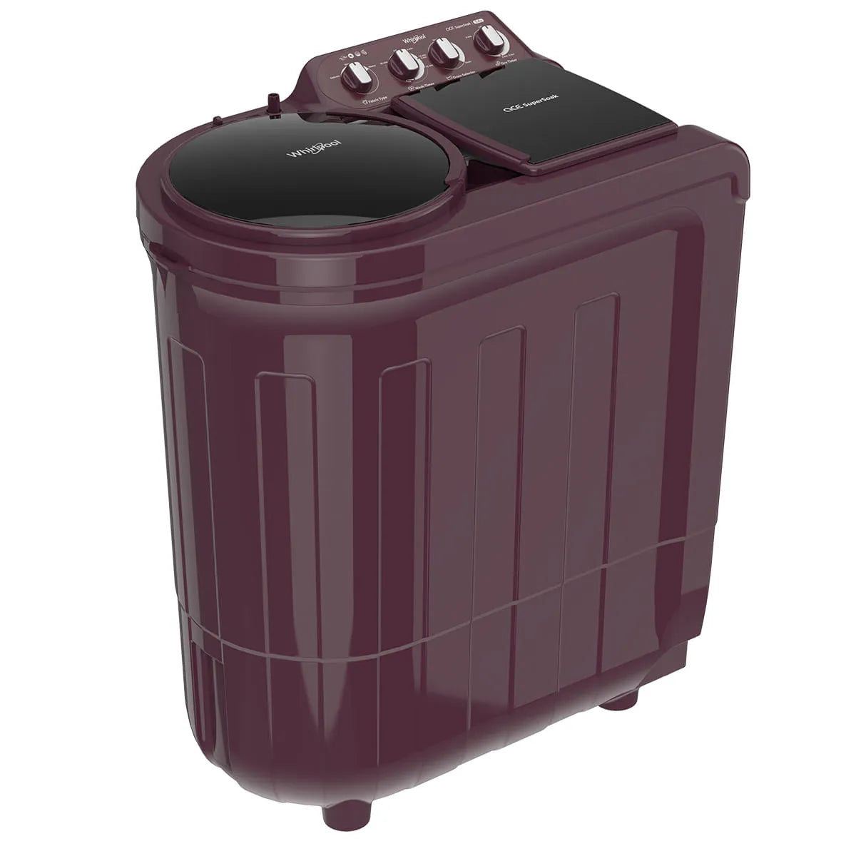 Whirlpool 7.5 kg Semi‑Automatic Top Load Washing Machine – ACE SuperSoak, Wine Dazzle (Model 30274)