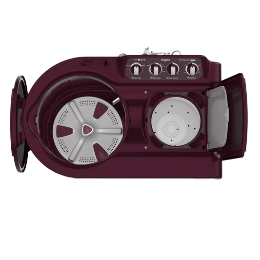 Whirlpool 7.5 kg Semi‑Automatic Top Load Washing Machine – ACE SuperSoak, Wine Dazzle (Model 30274)
