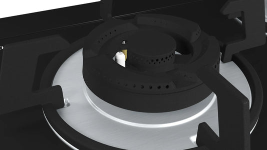 Bosch Series 4 Built-In Gas Hob – PMD83D31NX (70 cm, Black Tempered Glass)