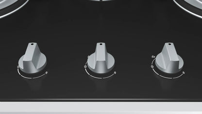 Bosch Series 4 Built-In Gas Hob – PMD83D31NX (70 cm, Black Tempered Glass)