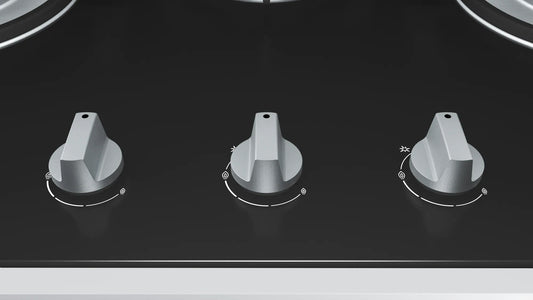 Bosch Series 4 Built-In Gas Hob – PMD83D31NX (70 cm, Black Tempered Glass)