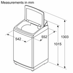 Bosch Series 2 8kg Top Load Washing Machine WOE800D0IN