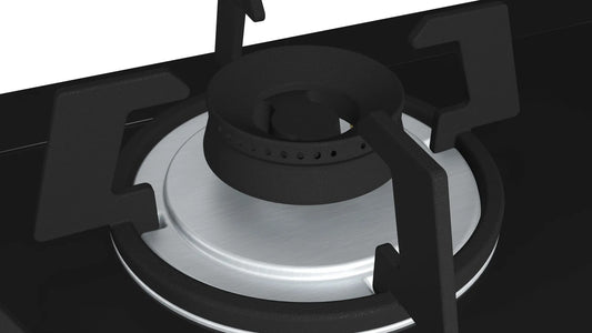 Bosch Series 4 Built-In Gas Hob – PMD83D31NX (70 cm, Black Tempered Glass)