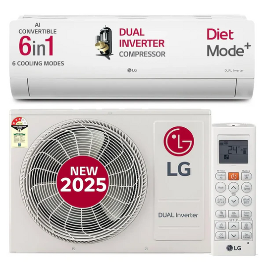 LG US-Q18ZNXE.ANLG – 1.5 Ton 3‑Star AI Dual Inverter Split AC (White)
