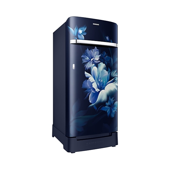 Samsung 189 L 5‑Star Inverter Single Door Refrigerator – Midnight Blossom Blue (RR21C2H25UZ/HL)
