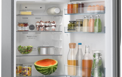 Bosch CTC27K031I 243L 3-Star Frost-Free Double Door Refrigerator – Convertible, Inverter, Smoky Steel