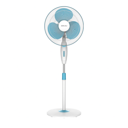 (Buy 1 Get 1) Bajaj Turbo 400 mm Pedestal Fan (Model: Turbo, Fiji Blue)