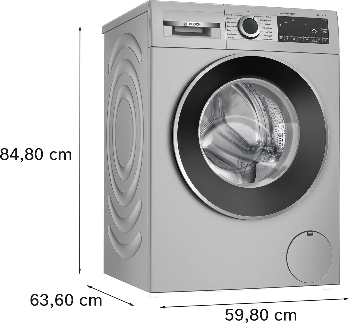 Bosch Series 6 Front Load Washing Machine 10 kg 1400 RPM WGA254ZSIN