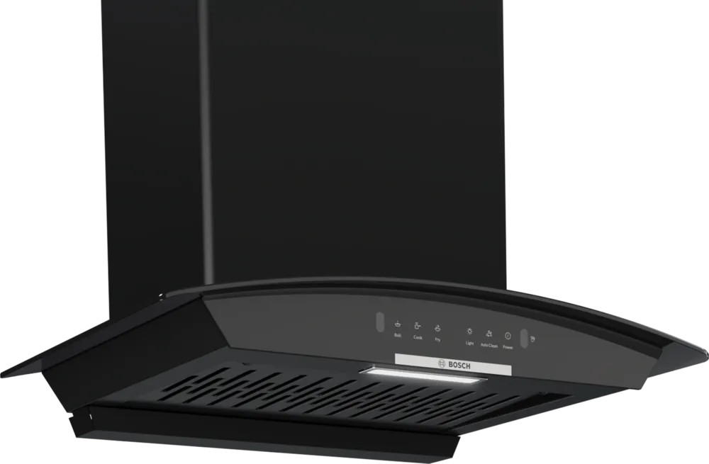 Bosch DWA68IJ60I 60 cm Wall Mounted Chimney (Touch + Gesture, Auto Clean, Black Glass)