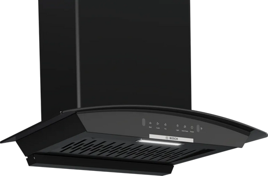 Bosch DWA68IJ60I 60 cm Wall Mounted Chimney (Touch + Gesture, Auto Clean, Black Glass)