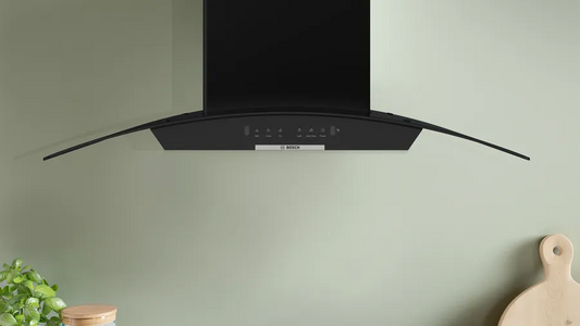 Bosch DWA98IJ60I 90 cm Wall Mounted Chimney (Touch + Gesture, Auto Clean, Black Glass)