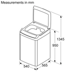 Bosch Series 2 Top Load Washing Machine 7 kg 700 RPM WOE70AG0IN