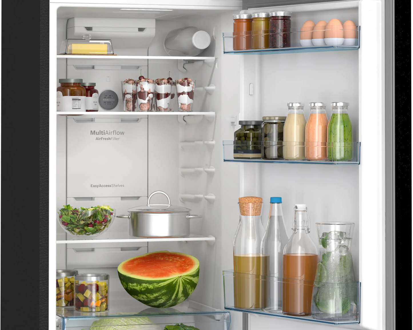 Bosch Series 4 269L Total No Frost Double Door Refrigerator – CTN29K21VI (Dark Grey Metallic)