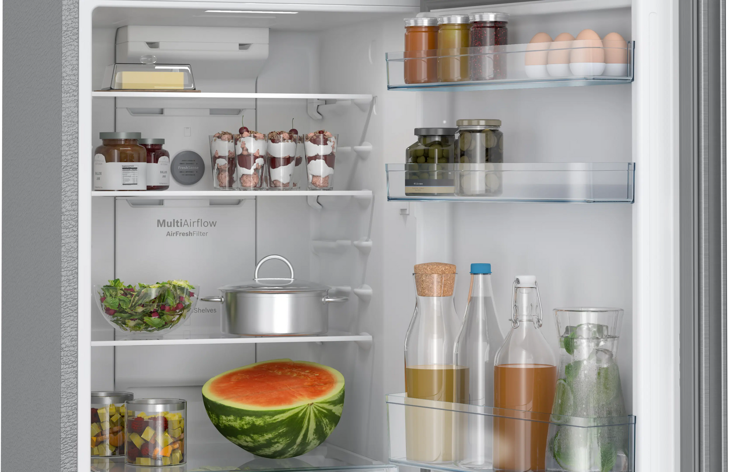 Bosch Series 2 243L Total No Frost Double Door Refrigerator – CTN27S22VI (Silver)