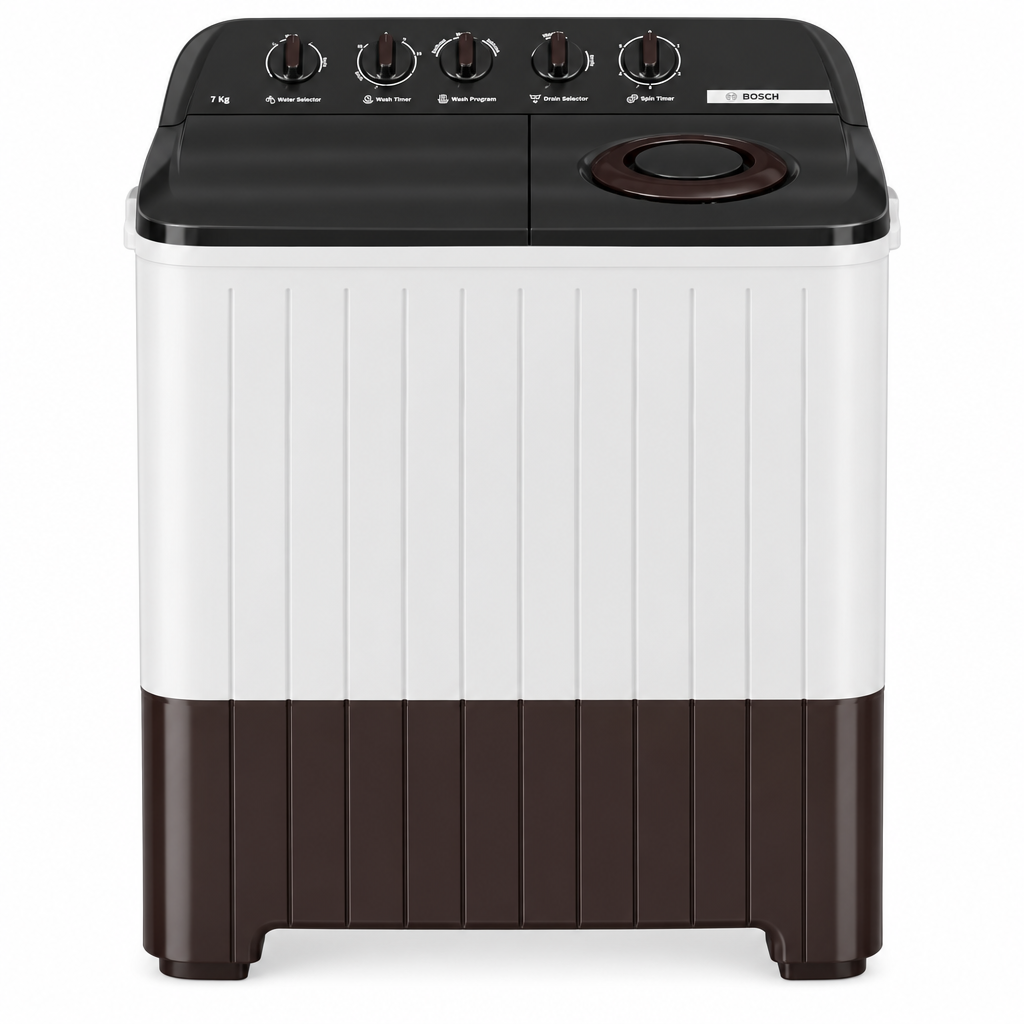 Bosch Series 2 Semi-Automatic Top Load Washing Machine 7 kg 1300 RPM WJP70AU0IN
