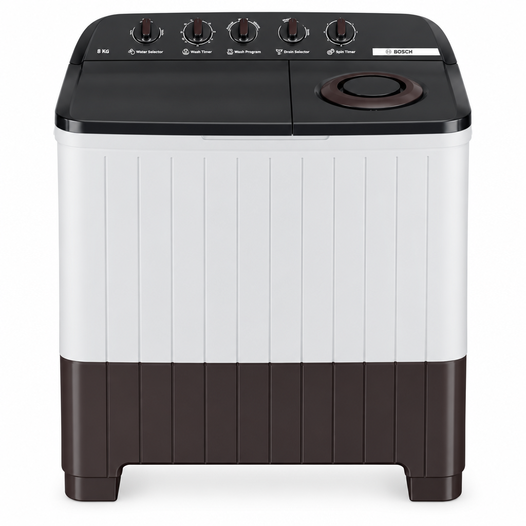 Bosch Series 2 Semi-Automatic Top Load Washing Machine 8 kg 1300 RPM WJP80AU0IN