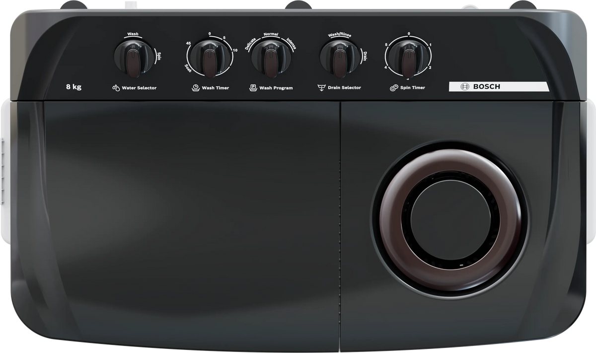 Bosch Series 2 Semi-Automatic Top Load Washing Machine 8 kg 1300 RPM WJP80AU0IN